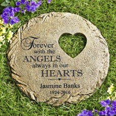 Personalized In Our Hearts Memorial Stone   555310353